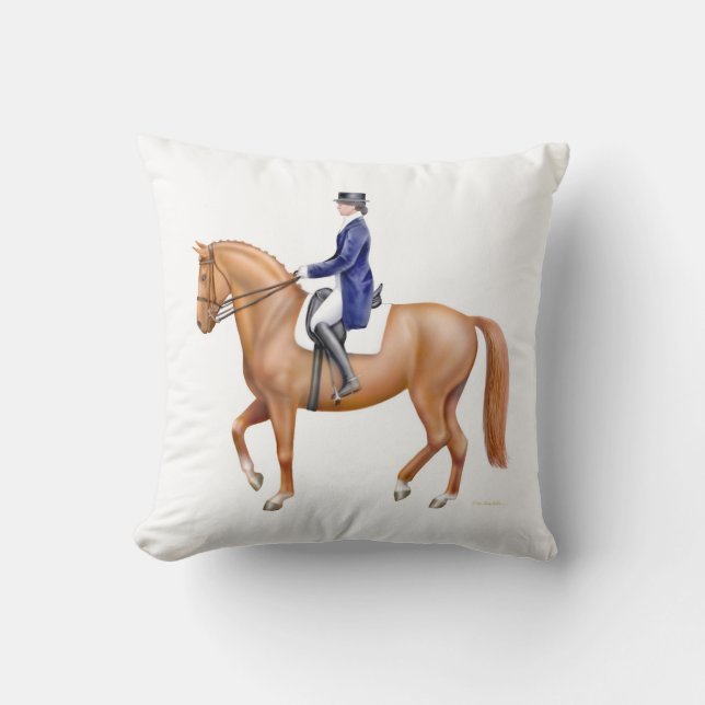 Coussin équestre de cheval de dressage (Recto)