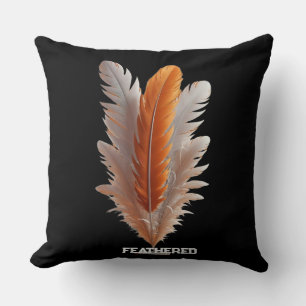 Coussin Équilibre de Dualité Plume de Lumière Ambre & Ivoi