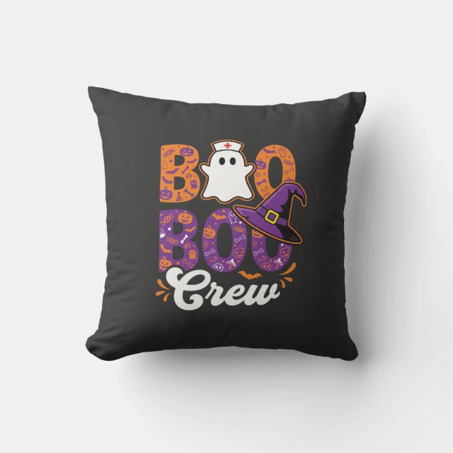 Coussin Équipage Boo Boo Création de Fantôme d'Infirmière  (Recto)