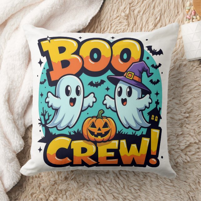 Coussin Équipage de Boo Halloween (Couverture)