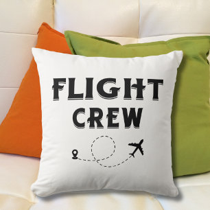 Coussin Équipage de vol en avion Vacances modernes en vol