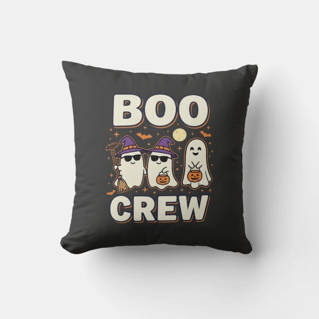 Coussin Équipe Boo fantômes de Halloween Conception vector (Recto)