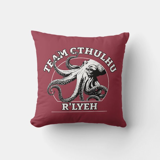 Coussin Équipe Cthulhu R'lyeh Lovecraft (Recto)