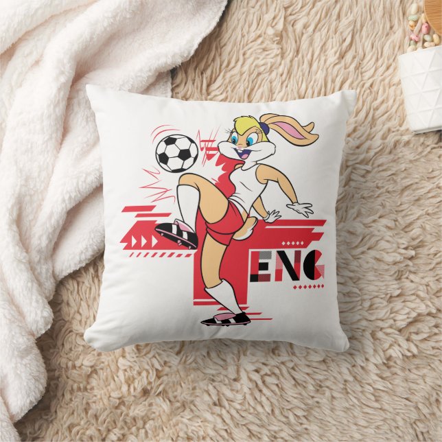 Coussin Équipe d'Angleterre de football graphique Lola Bun (Couverture)