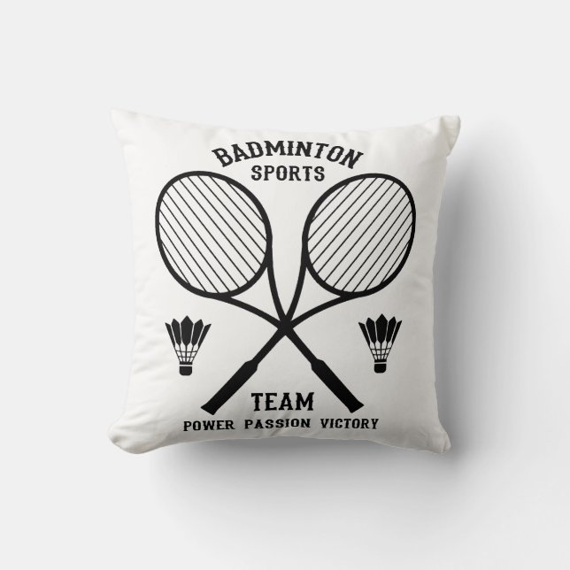 Coussin Équipe de badminton (Recto)