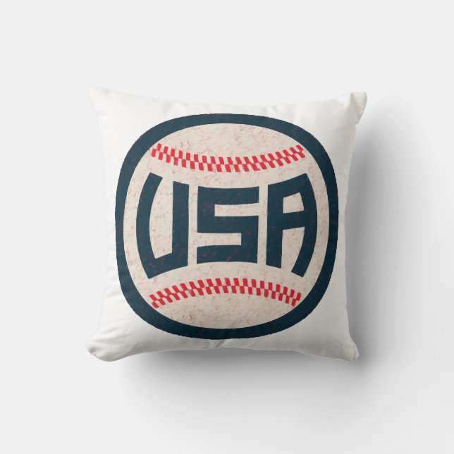 Coussin Équipe de baseball USA (Recto)