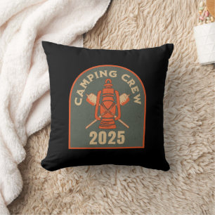 Coussin Équipe de camping amateur de camping