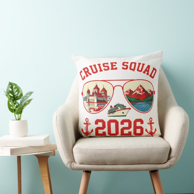 Coussin Équipe de croisière Voyage en Suisse 2026 (Chaise)