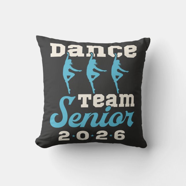 Coussin Équipe de danse Classe supérieure de 2026 (Recto)