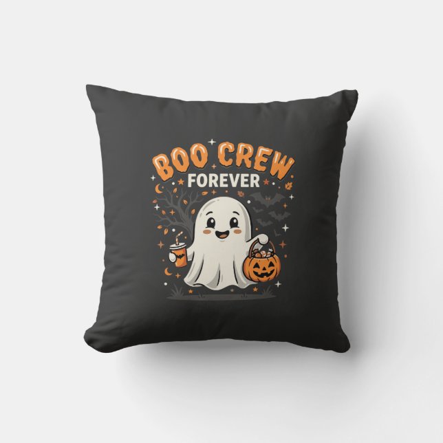 Coussin Équipe de fantômes pour toujours Halloween Fantôme (Recto)