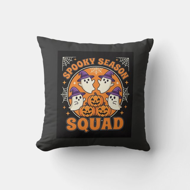 Coussin Équipe de la saison effrayante d'Halloween Design  (Recto)