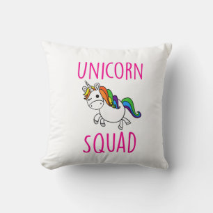 Coussin Équipe de licorne T-Shirt de fête de licorne migno