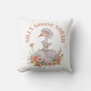 Coussin Équipe de l'oie idiote célibataire drôle de mariée
