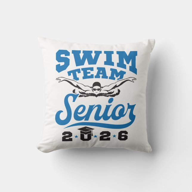 Coussin Équipe de natation Senior 2026 (Recto)