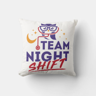 Coussin Équipe de nuit Shift Hospital Doctor Nurse Staff