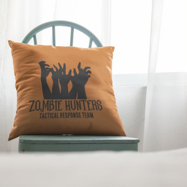 Coussin Équipe de réponse tactique des chasseurs de zombie (Créateur téléchargé)