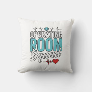 Coussin Équipe de salle d'opération Chemise de conception