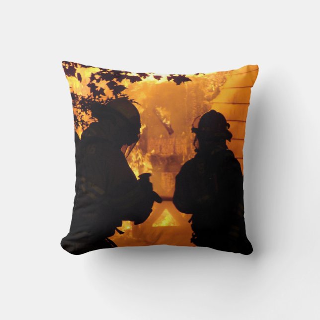 Coussin Équipe de sapeur-pompier (Recto)