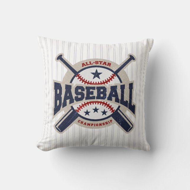 Coussin Équipe de sport de baseball toutes étoiles (Recto)