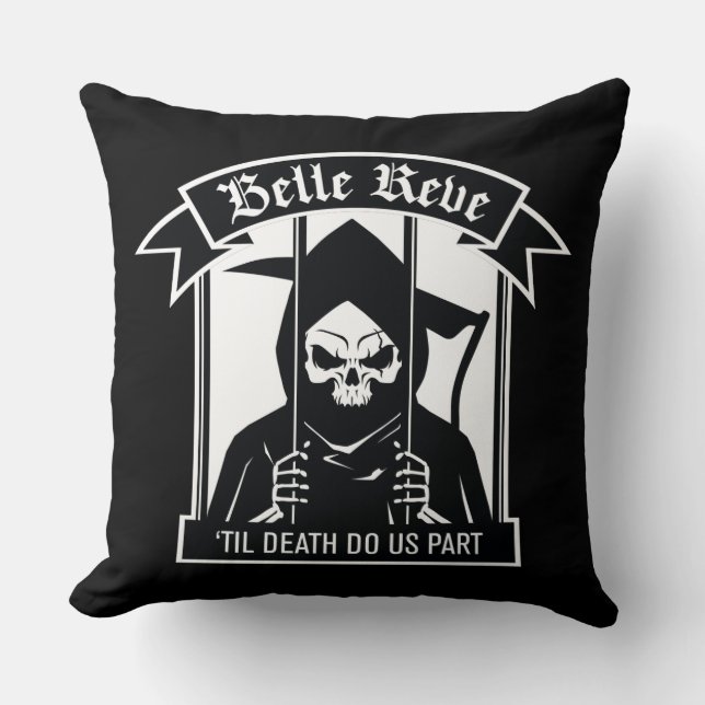 Coussin Équipe de suicide | Belle Reve Reaper Graphic (Recto)