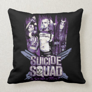 Coussin Équipe de suicide   Squad Girls "In Squad We Trust