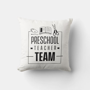 Coussin Équipe d'enseignants préscolaires