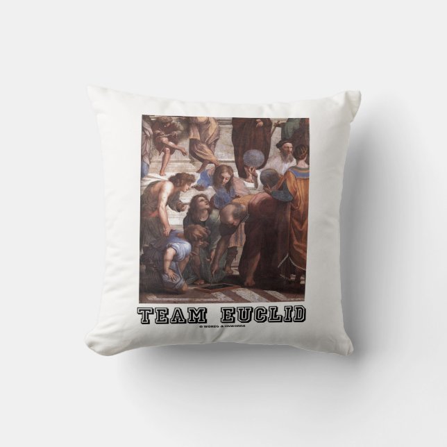 Coussin Équipe Euclid Raphael's School Of Athens Painting (Recto)
