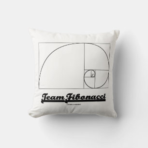 Coussin Équipe Fibonacci (Spirale Fibonacci)