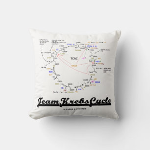 Coussin Équipe Krebs Cycle Biochimie Geek Humour