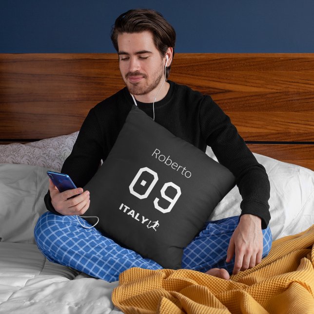 Coussin Équipe nationale d'Italie personnalisée Mono profe (Créateur téléchargé)