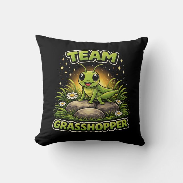 Coussin Équipe Sauterelle (Recto)
