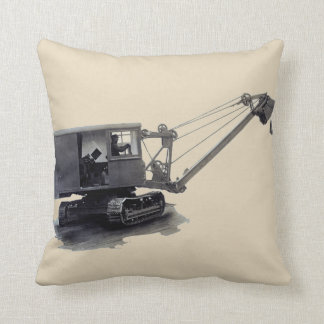 Coussin Équipement de construction d'une ancienne grue du