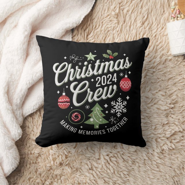 Coussin Équipement de Noël 2024Fête de Noël à correspondan (Couverture)