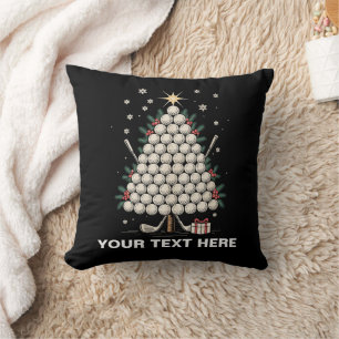 Coussin Équipement de Noël personnalisé pour arbre de golf