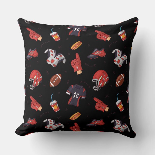 Coussin Équipement sportif de football avec Motif alimenta (Recto)