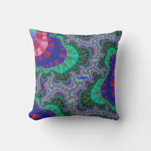Coussin Équipement vert et bleu