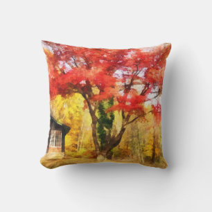 Coussin Érable rouge d'automne
