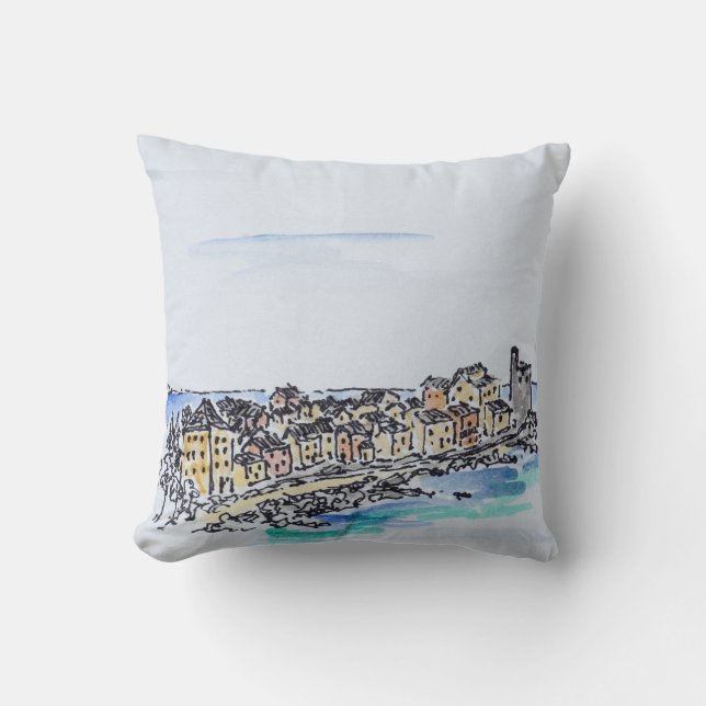Coussin Erbalunga et la Méditerranée | Corse, France (Recto)