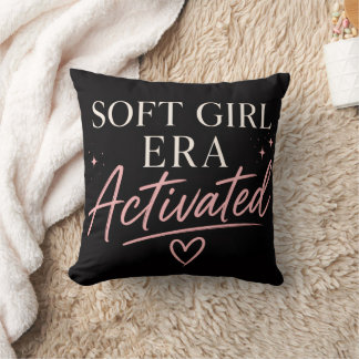 Coussin Ère Fille Douce Féminine Noire