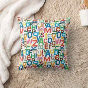 Coussin Eric Carle   Lettres Motifs alphabétiques