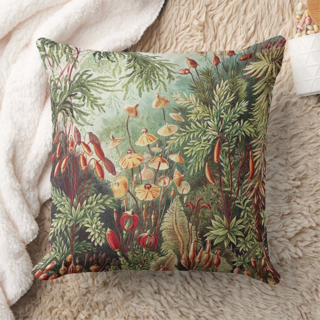 Coussin Ernst Haeckel Impression de la nature des mousses  (Couverture)