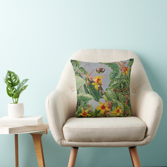 Coussin Escalade brésilienne arbustes et oiseaux de mer (Chaise)