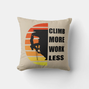 Coussin Escalade rock motivationnelle disant
