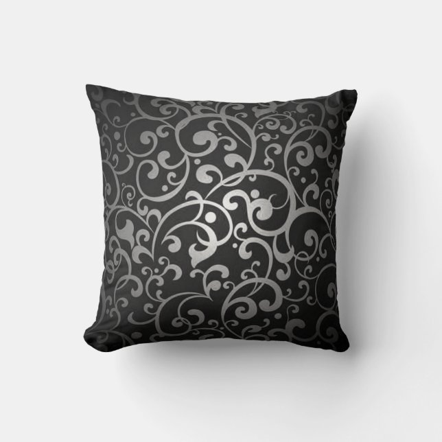 COUSSIN ESCALIER NOIR GRAS ARGENT DIGITAL SWIRLS RANDOM AB (Recto)