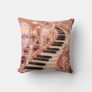 Coussin Escalier Piano Rose Palais Romantique