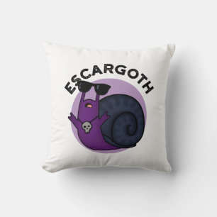 Coussin Escar goth Funny Cool Goth Snail Pun