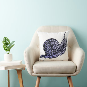 Coussin Escargot dans le style graphique