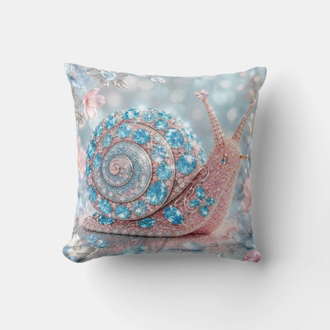 Coussin Escargot Joyau Étincelant (Recto)