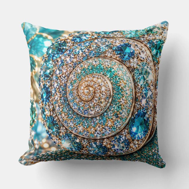 Coussin Escargot Joyau Étincelant (Recto)