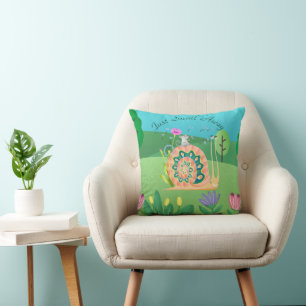 Coussin Escargot mûre